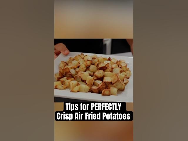 Video thumbnail for How to Get PERFECTLY CRISP Potatoes in the Air Fryer! #shorts