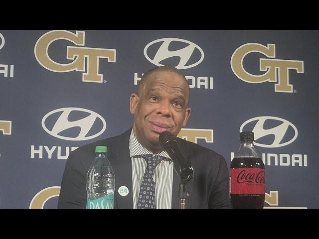 Video thumbnail for #UNC coach Hubert Davis after the victory at Georgia Tech