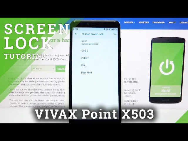 Video thumbnail for How to Set Up Screen Lock in Vivax Point X503 - Select Locking Method