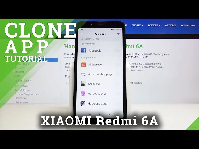 Video thumbnail for How to Clone Apps in XIAOMI REDMI 6A – Dual Apps