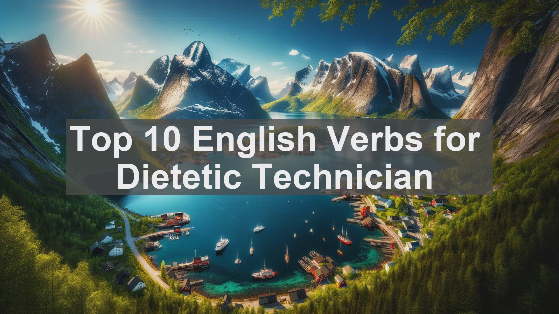 'Video thumbnail for Top 10 English Verbs for Dietetic Technician'