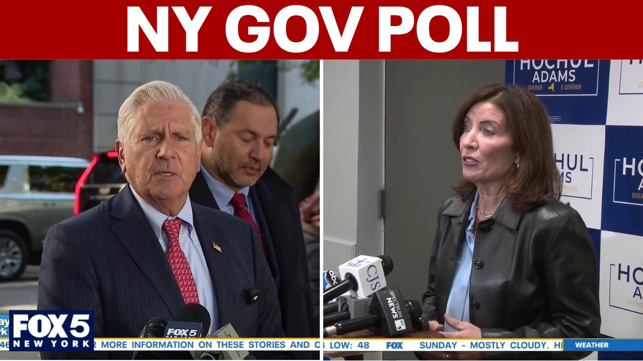 Video thumbnail for New NY gov race poll has Hochul further ahead of Blakeman