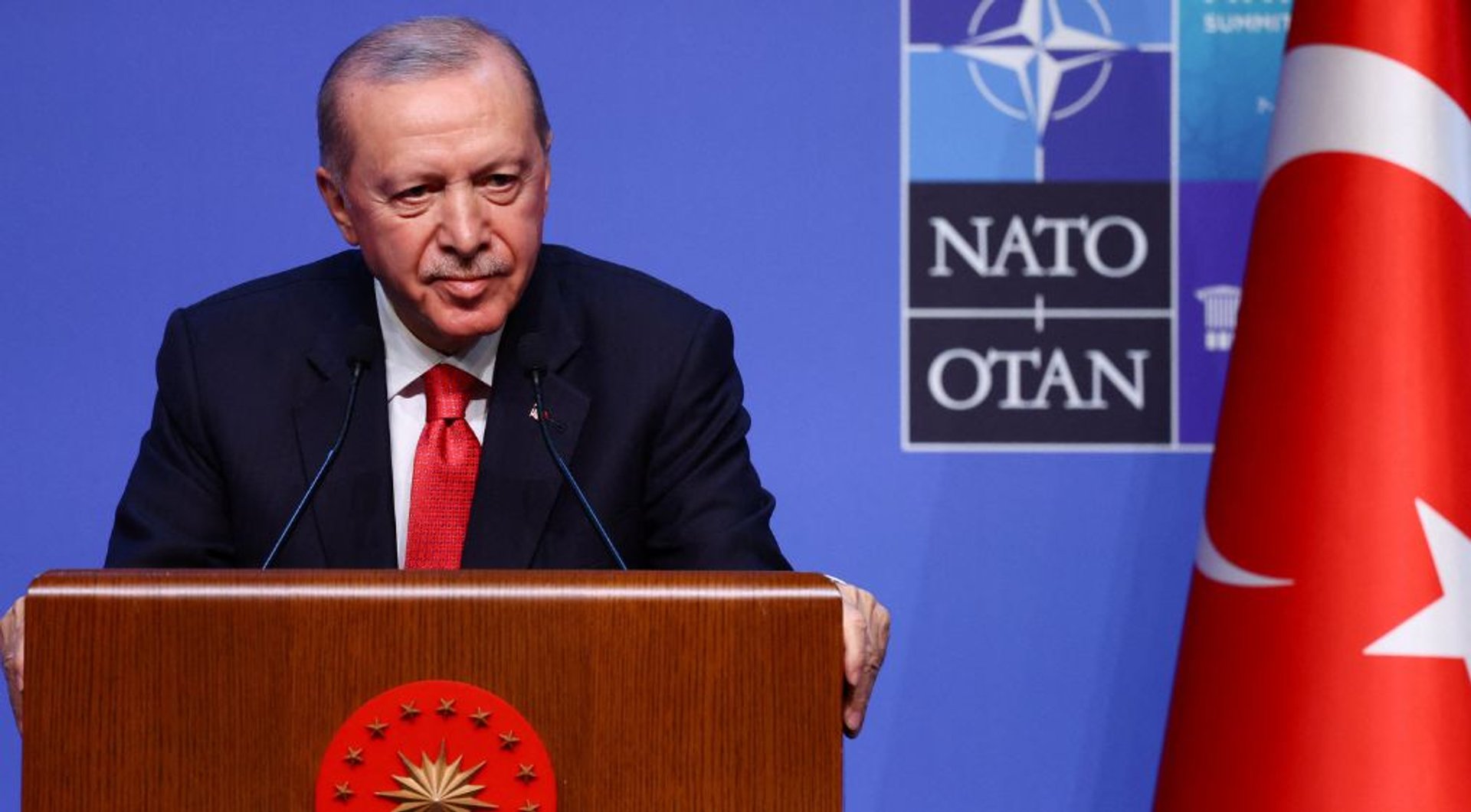 Video thumbnail for Erdogan says NATO summit strengthened alliance as Turkiye expands defence role