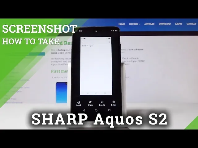 Video thumbnail for How to Capture Screen in SHARP Aquos S2 - Edit & Share Screenshot