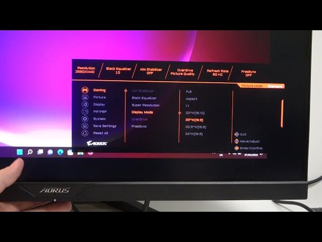 Video thumbnail for How to Change Aspect Ratio in Gigabyte Aorus Fi27Q – Adjust Aspect Ratio