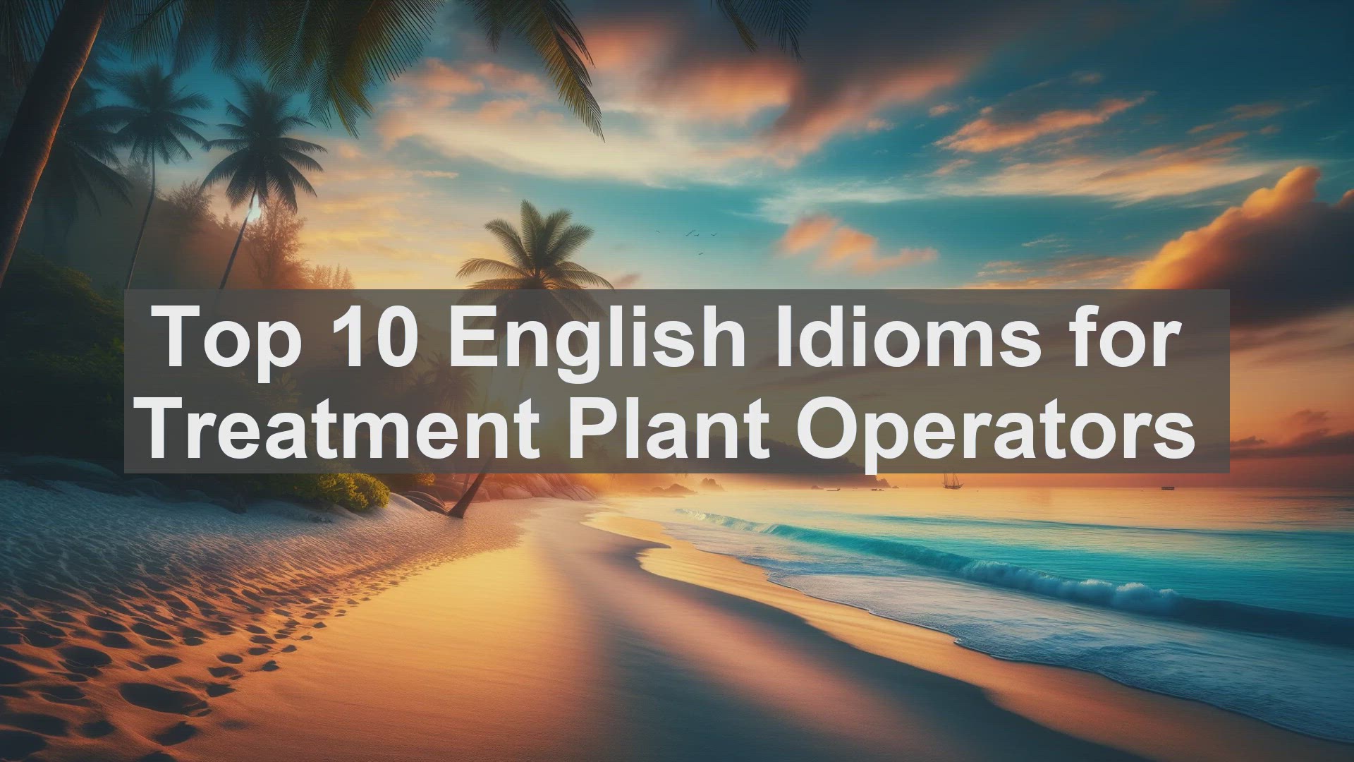 'Video thumbnail for Top 10 English Idioms for Treatment Plant Operators'