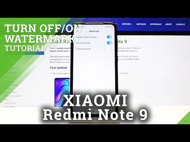 Video thumbnail for How to Add Camera Watermark in XIAOMI Redmi Note 9 – Customize Camera Options
