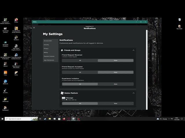 Video thumbnail for Roblox   How To Manage Notifications