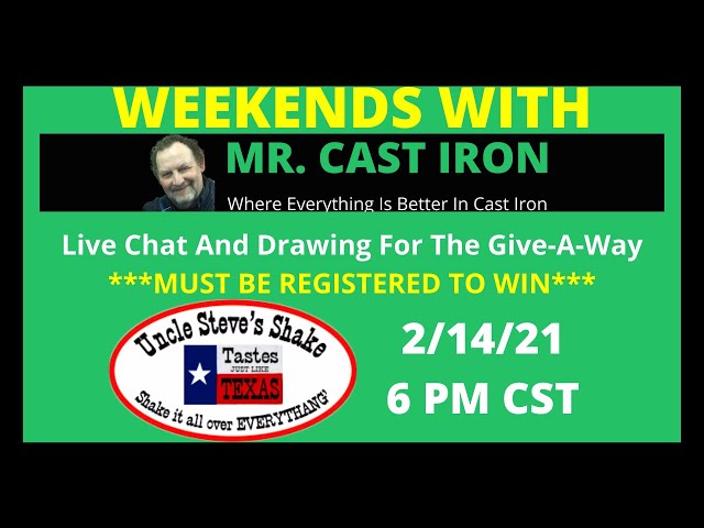 Video thumbnail for Mr. Cast Iron Interviews And Live Chat Giveaway