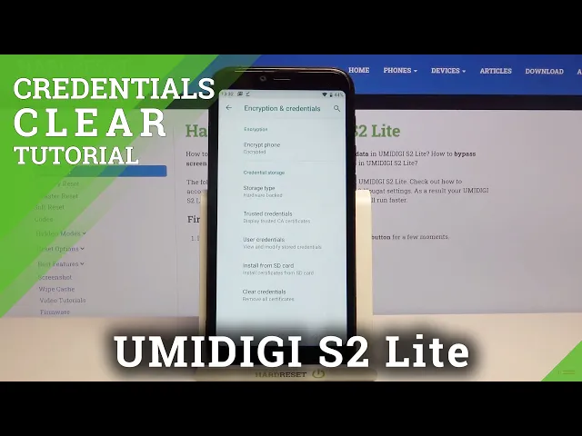 Video thumbnail for Delete Licenses and Clear Credentials - UMIDIGI S2 Lite