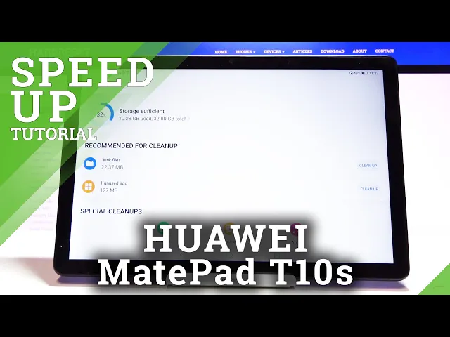 Video thumbnail for How to Speed Up HUAWEI MatePad T10s - Optimize HUAWEI Device