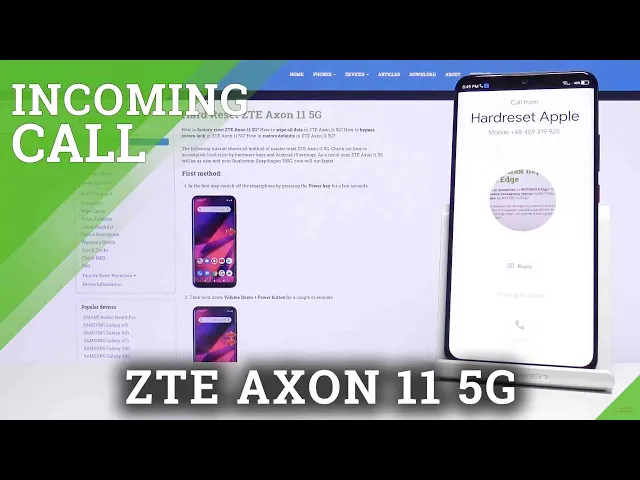 Video thumbnail for ZTE AXON 11 Pro 5G Incoming Call Screen