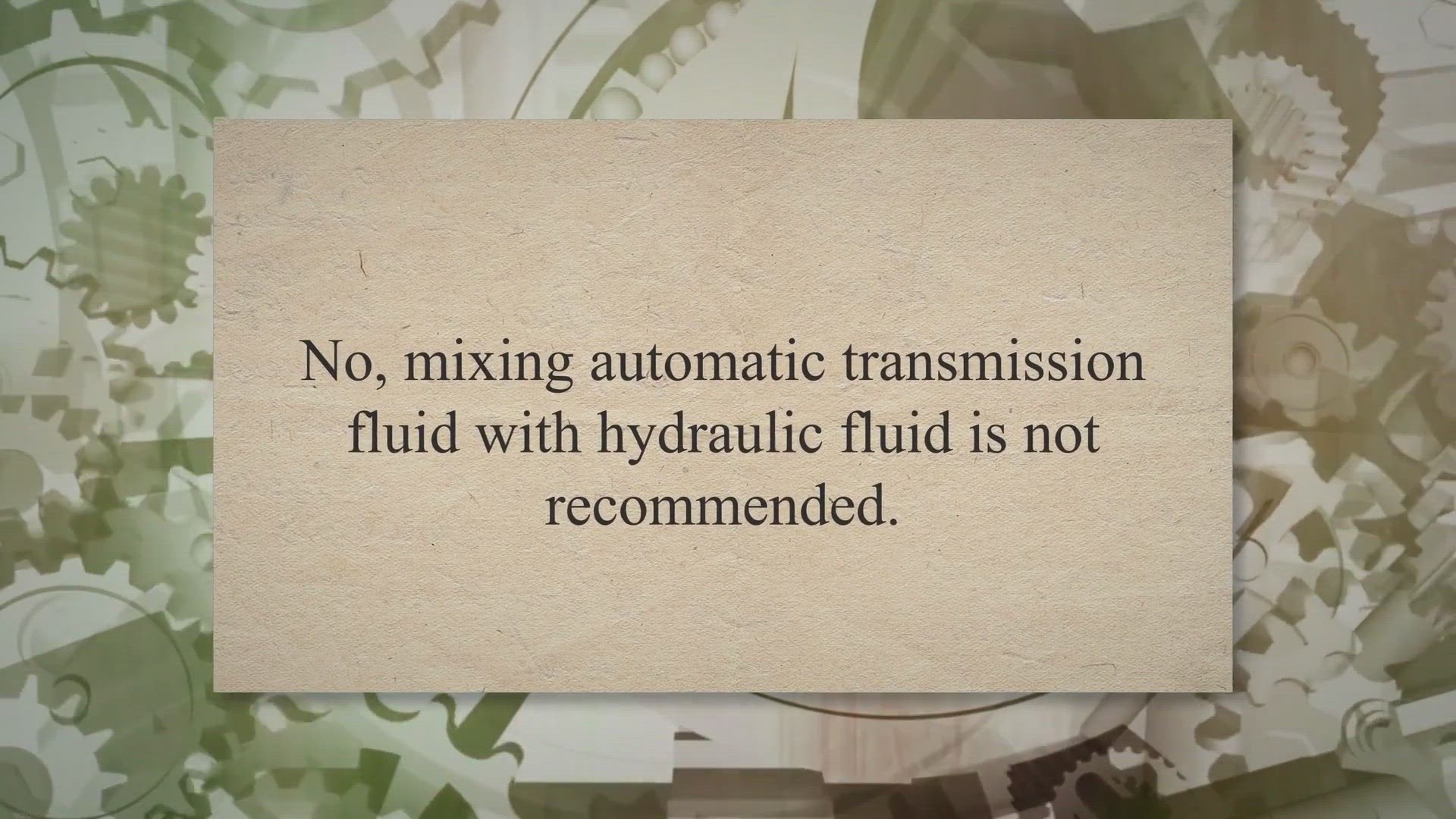 'Video thumbnail for Can You Mix ATF And Hydraulic Fluid? | Safe or Not'