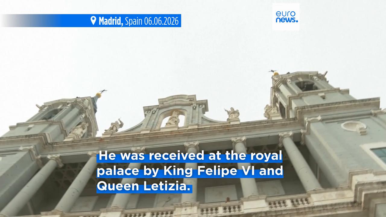 Video thumbnail for Pope Leo XIV calls for 'end to polarisation' as he makes the first papal visit to Spain in 15 years