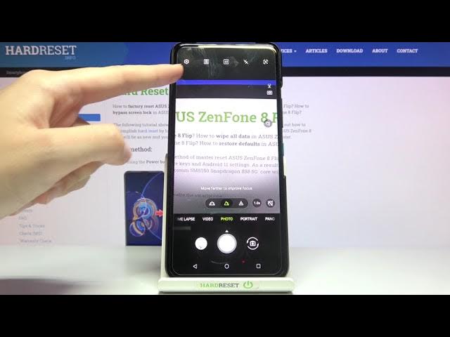 Video thumbnail for How to Turn On / Off  Camera Watermark on ASUS ZenFone 8 Flip – Add Watermark to Photos