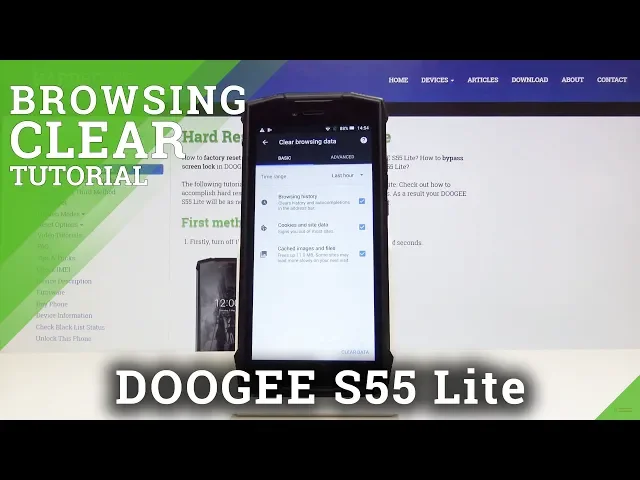 Video thumbnail for How to Clear Browsing Data in DOOGEE S55 Lite - Wipe Browser History