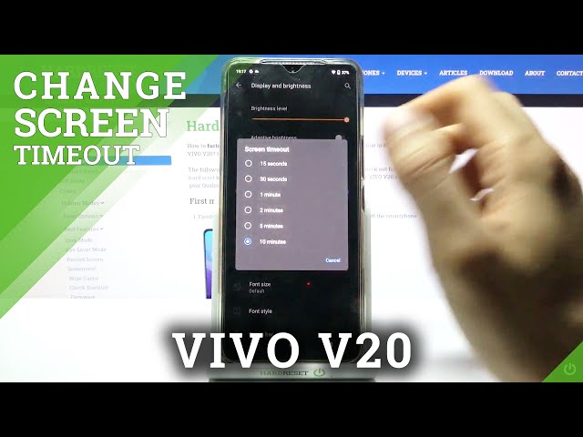 Video thumbnail for How to Change Screen Timeout on VIVO V20