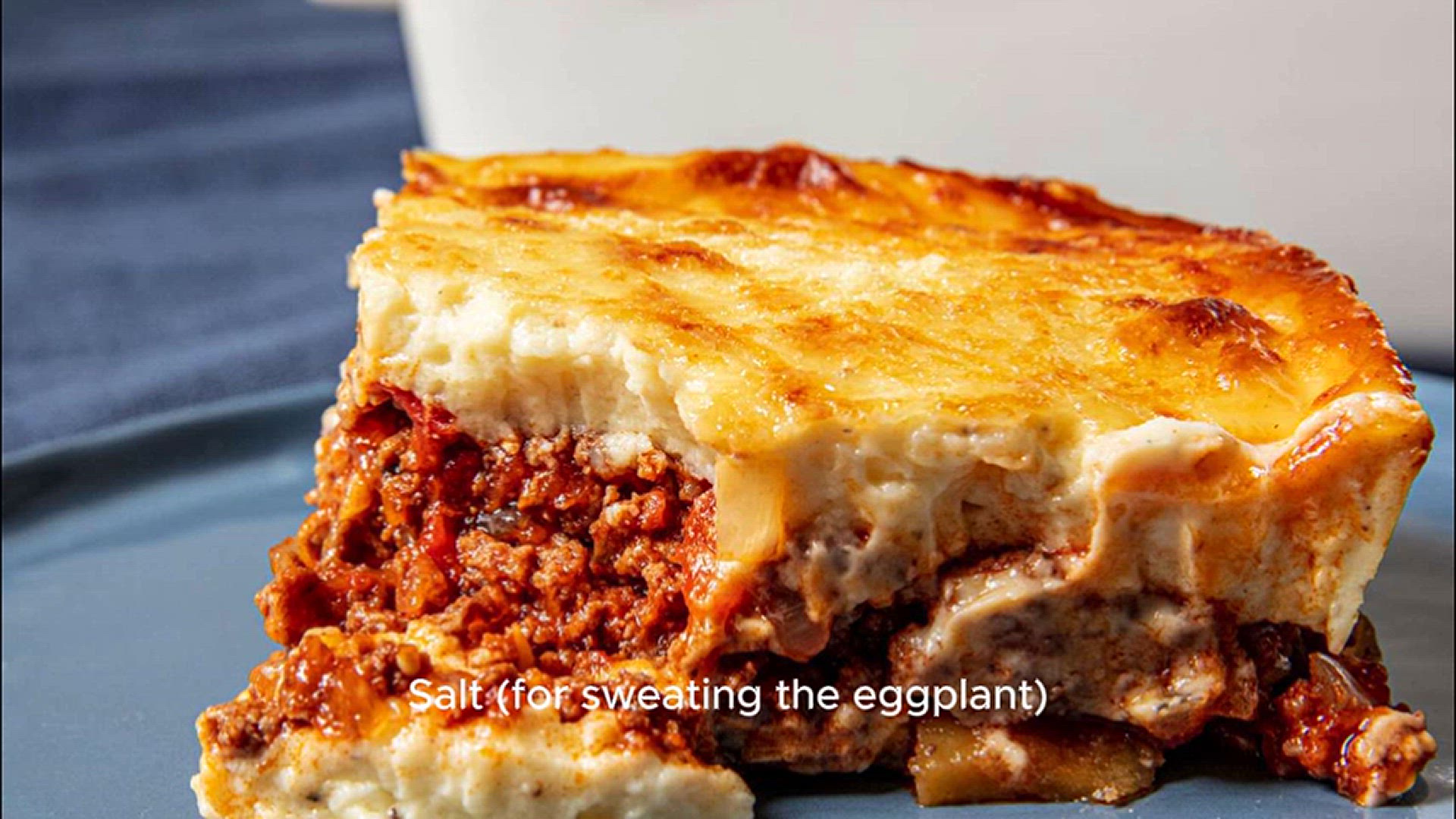 'Video thumbnail for Moussaka Recipe'