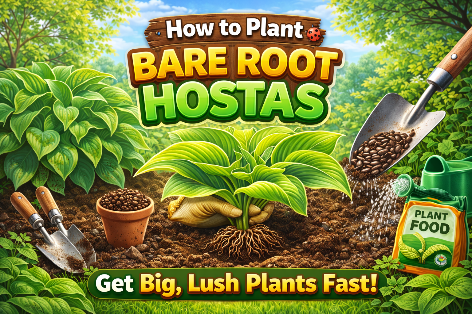 Video thumbnail for How to Plant Bare Root Hostas Get Big, Lush Plants Fast!