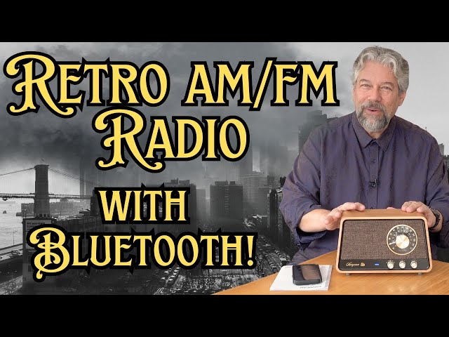 Video thumbnail for Relive the Past with the Sangean WR-55 Retro Wood Cabinet AM/FM/Bluetooth Radio