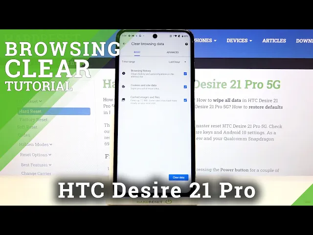 Video thumbnail for How to Clear Browser Data in HTC Desire 21 Pro 5G- Delete Browsing History & Cookies
