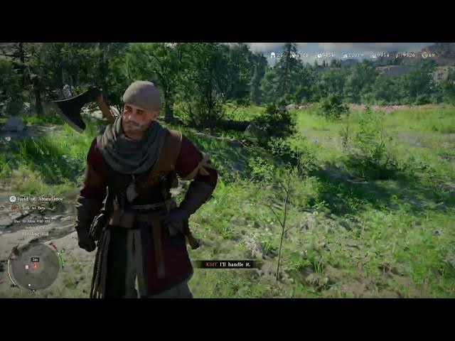 Video thumbnail for Crimson Desert - Ch 8. Field of Abundance: Talk To Ben "Think of Setting Up a Ranch Here" Gameplay