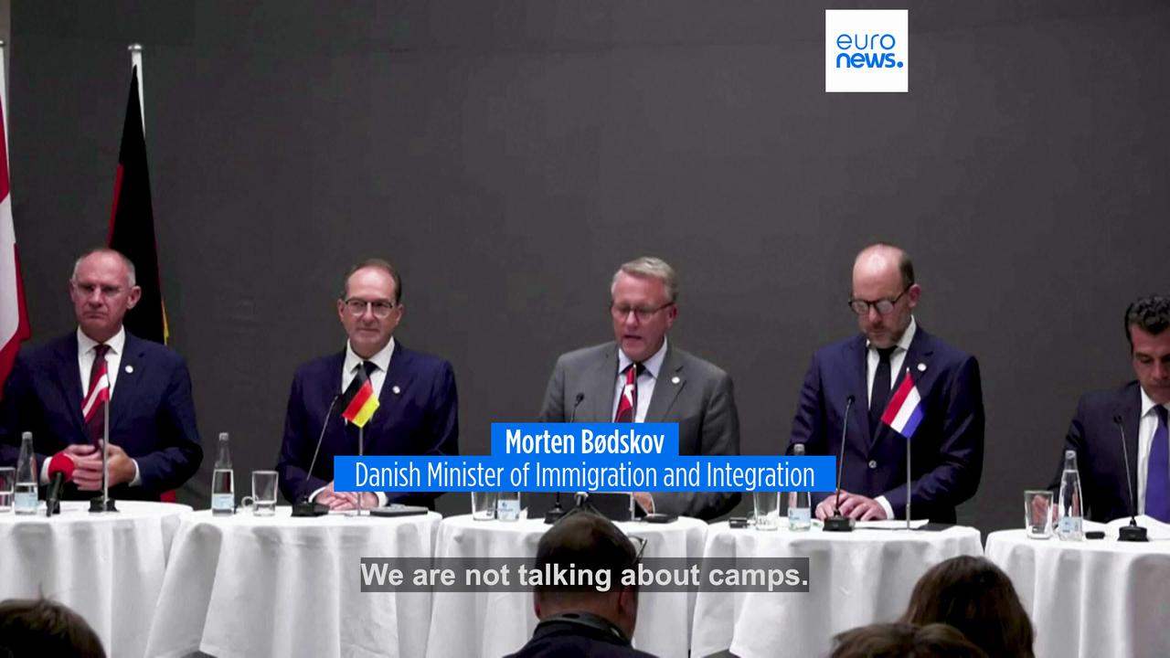 Video thumbnail for Five EU countries aim to send migrants to return hubs by 2027