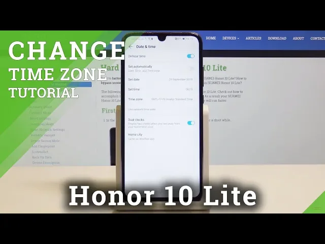Video thumbnail for How to Set Up Date and Time in Honor 10 Lite - Time Zone Settings