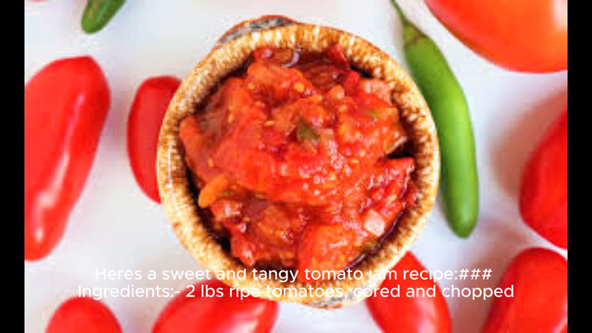 Video thumbnail for tomato jam recipe