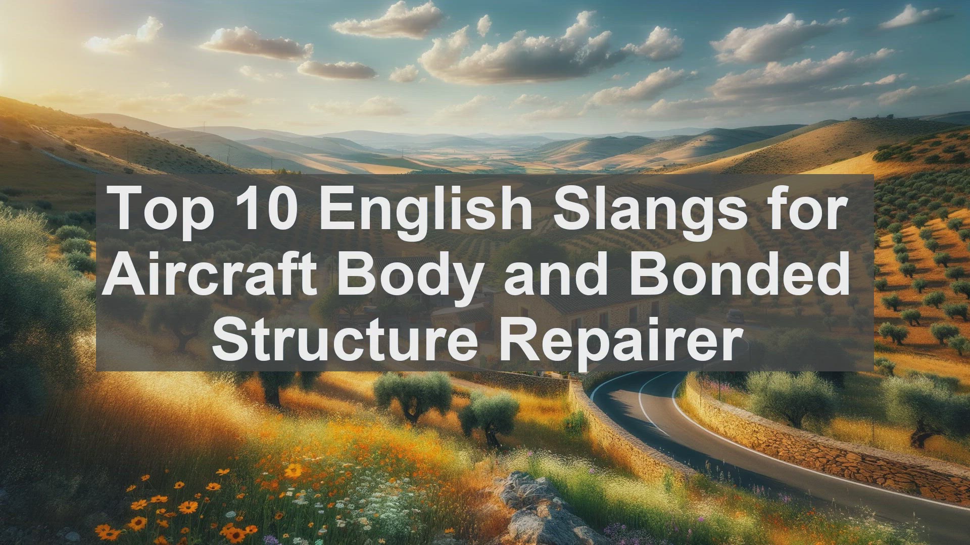'Video thumbnail for Top 10 English Slangs for Aircraft Body and Bonded Structure Repairer'