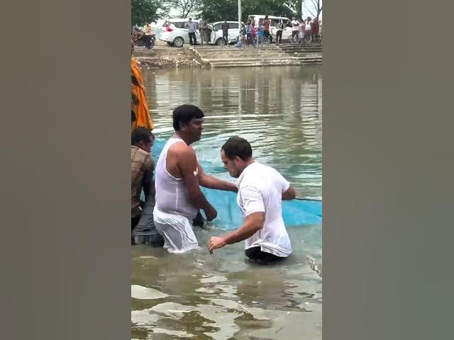 Video thumbnail for Helping hands in times of need — humanity always comes first. 🌊🤝 #HumanityFirst #shorts #rahulgandhi
