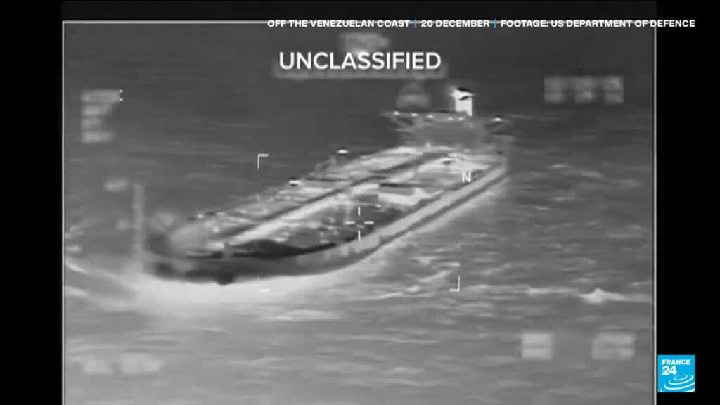 Video thumbnail for US seizes oil tanker off Venezuela in the second interception in two weeks