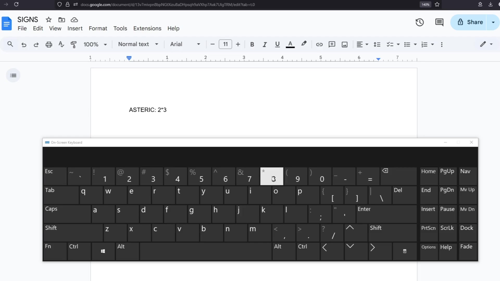 'Video thumbnail for How To Insert Asterisk Symbol On A Document | Keyboard Symbols'