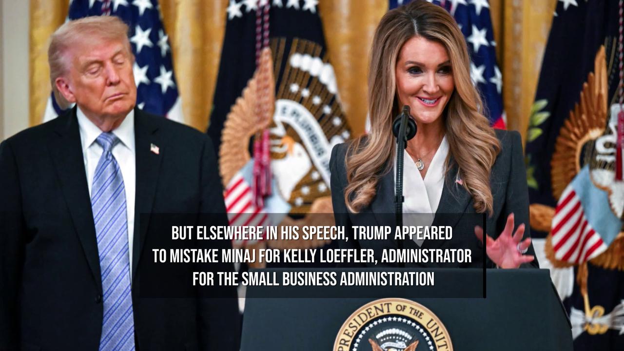 Video thumbnail for NEWS OF THE WEEK: President Trump labels Nicki Minaj 'so hot' and a 'real talent'.