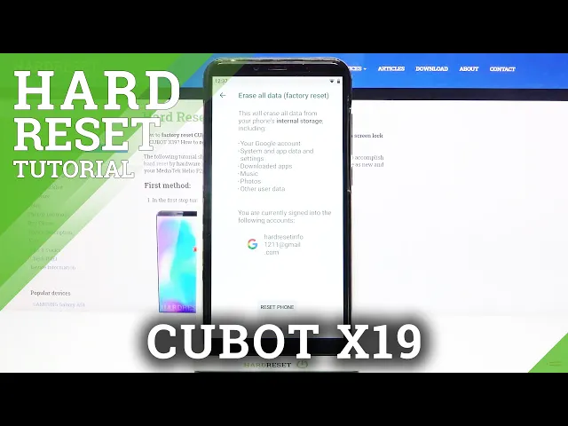 Video thumbnail for How to Factory Reset CUBOT X19 – Perform Hard Reset via Settings