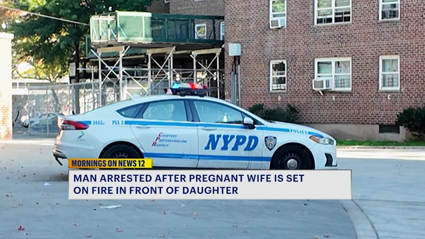 Video thumbnail for Man arrested for setting his pregnant wife on fire inside Crown Heights NYCHA building, police sources say