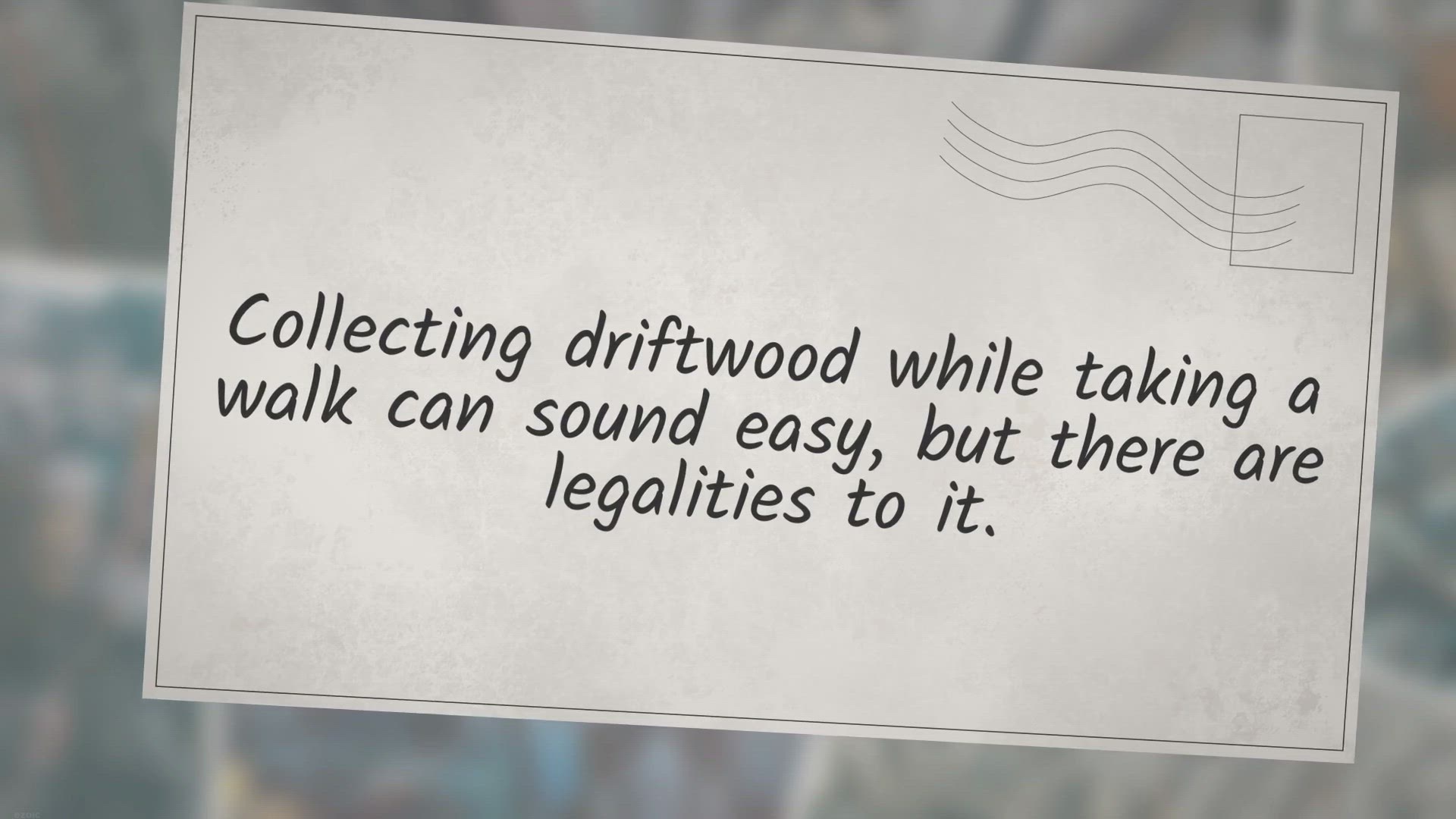 Video thumbnail for Is It Legal To Collect Driftwood