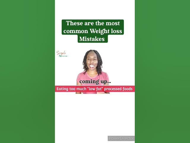 Video thumbnail for Avoid these terrible weight loss mistakes.
