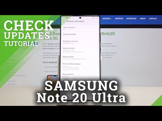 Video thumbnail for How to Update System in  SAMSUNG Galaxy Note 20 Ultra – Auto Update Settings