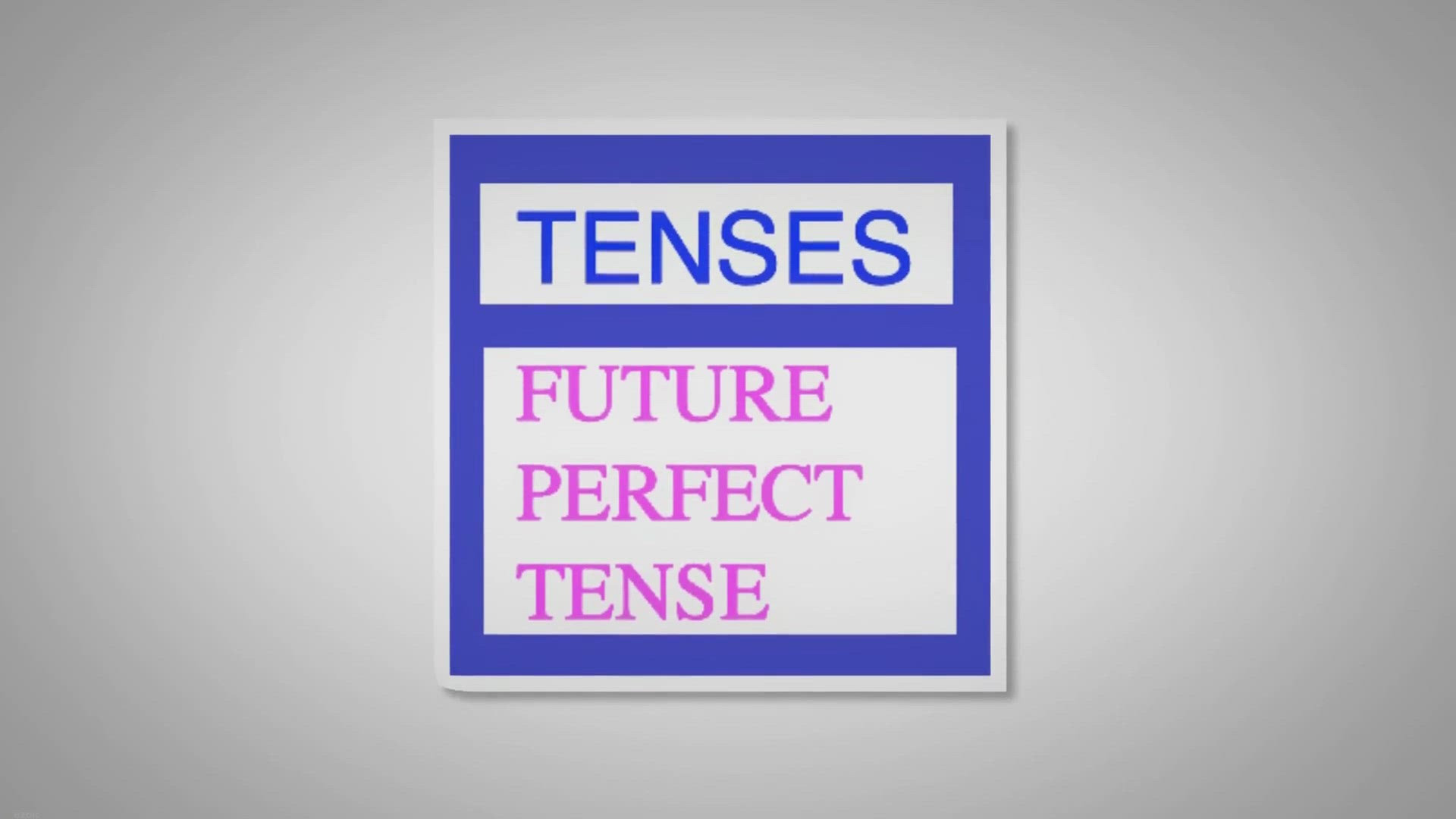 'Video thumbnail for Future Perfect Tense'