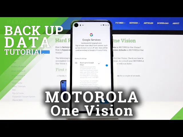 Video thumbnail for How to Activate Google Backup in Motorola One Vision - Data Protection