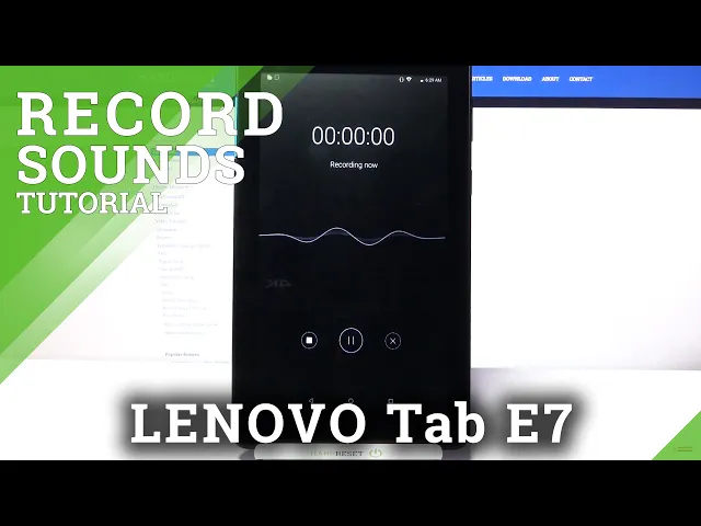 Video thumbnail for How to Record Sounds in Lenovo Tab E7 - Open & Use Voice Recorder
