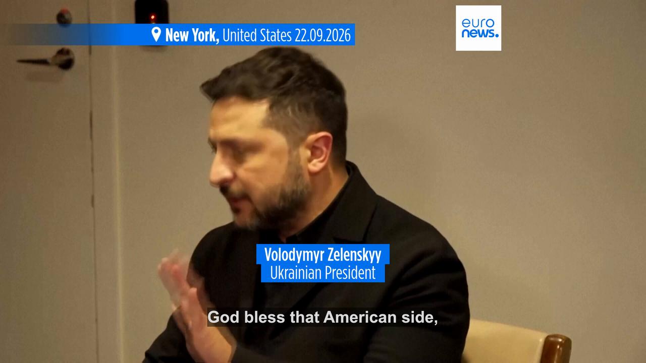 Video thumbnail for Kyiv and Washington want war in Ukraine to end 'before winter,' Zelenskyy says