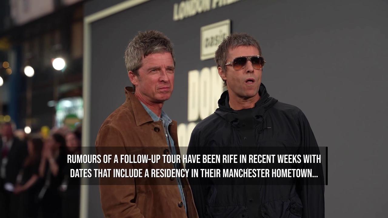 Video thumbnail for Oasis tease tour announcement with Manchester drone display.