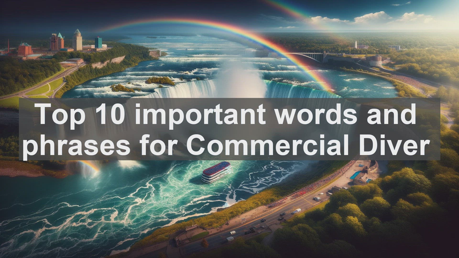 'Video thumbnail for Top 10 important words and phrases for Commercial Diver'