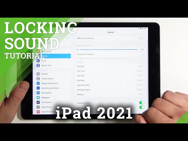 Video thumbnail for How to Enable/Disable Locking Sounds on iPad 2021 – Adjust Sound Settings
