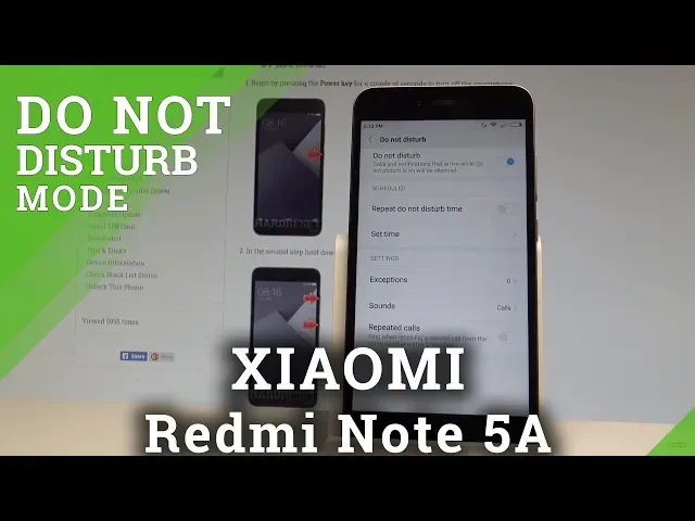 Video thumbnail for How to Set Up Do Not Distrub in XIAOMI Redmi Note 5A |HardReset.Info