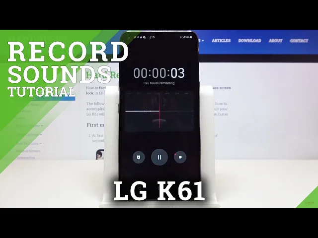Video thumbnail for LG K61 How to Record Sounds
