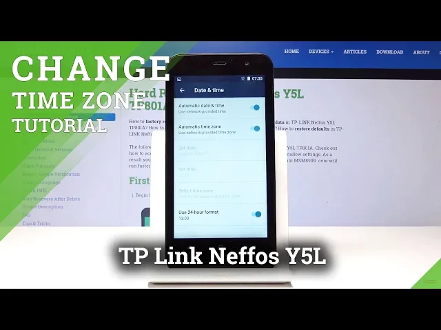Video thumbnail for How to Change Date & Time in TP-LINK Neffos Y5L – Time Zone Settings