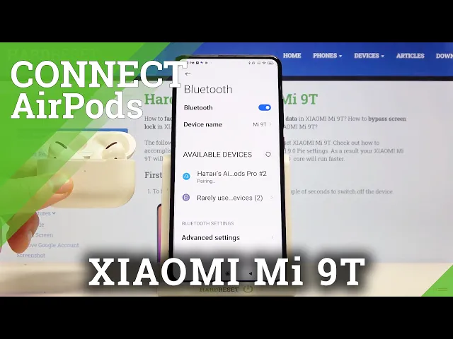 Video thumbnail for How to Connect AirPods to XIAOMI Mi 9T – Pair AirPods with Android Device